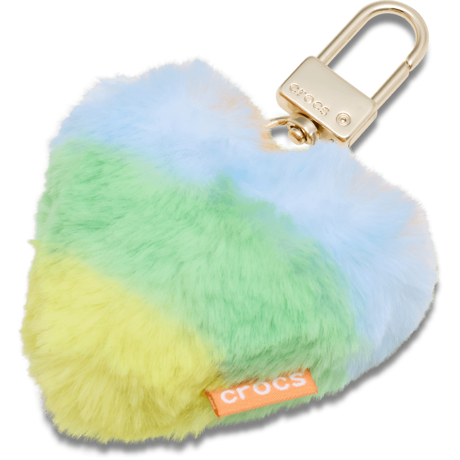 Crocs|Plush Heart Bag Charm