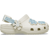 Crocs|Toddler Classic Denim Flower Adjustable Backstrap Clog