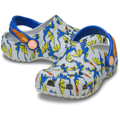 Crocs|Toddler Classic Dragon Graphic Clog