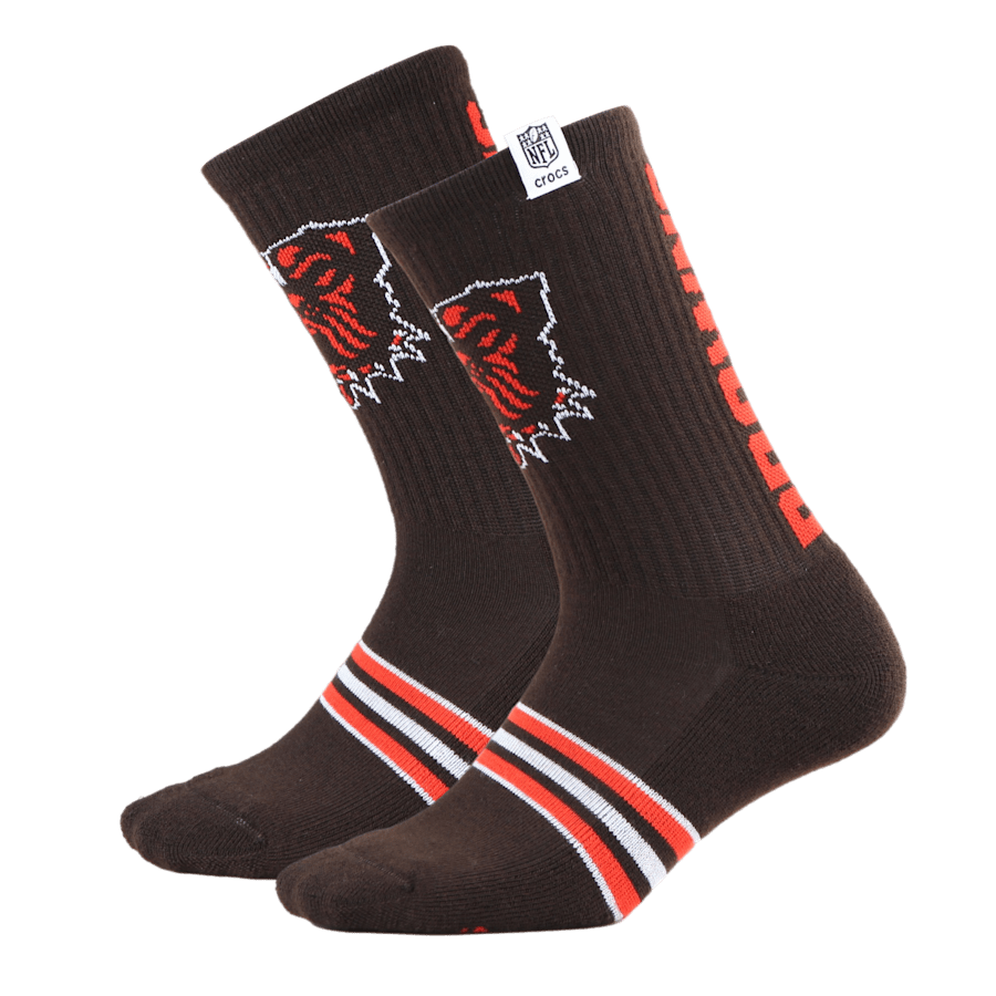 Crocs|NFL Cleveland Browns Crocs Socks