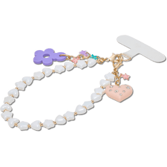 Crocs|Beaded Heart Flower Phone Wristlet