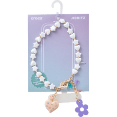 Crocs|Beaded Heart Flower Phone Wristlet