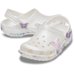 Crocs|Toddler Classic Butterfly Sparkle Shaker Clog
