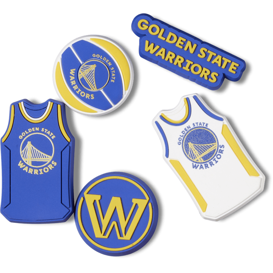 Crocs|NBA Golden State Warriors 5 Pack Jibbitz™ charms