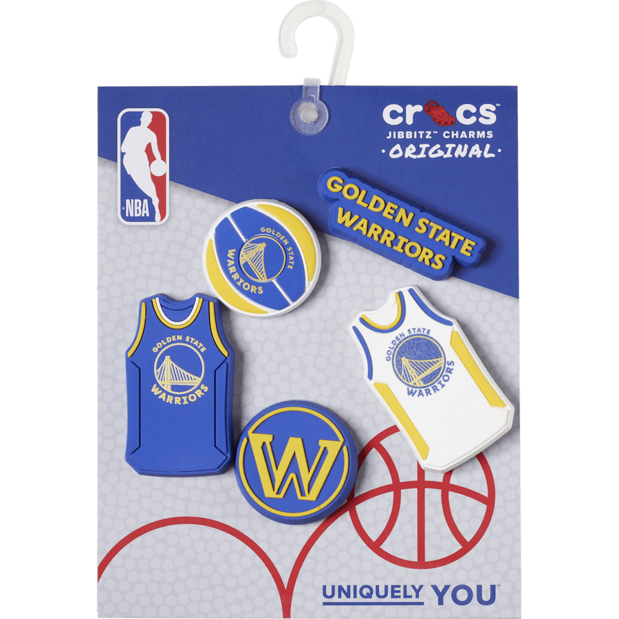 Crocs|NBA Golden State Warriors 5 Pack Jibbitz™ charms