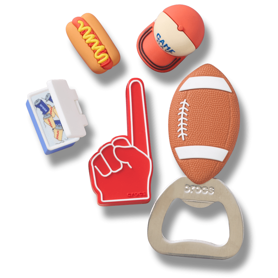Crocs|Tailgate 5 Pack Jibbitz™ charms