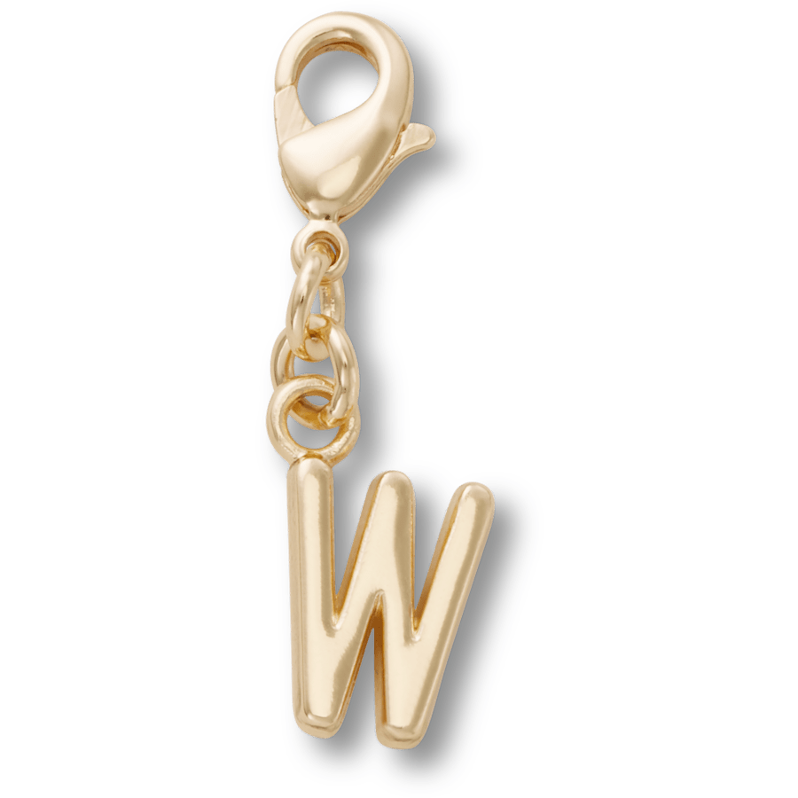 Crocs|Gold Letter W Charm Jibbitz™ charms