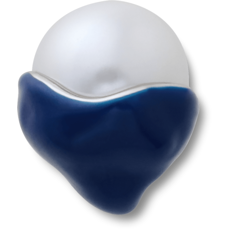 Crocs|Blue Dipped Enamel SMT Pearl Jibbitz™ charms