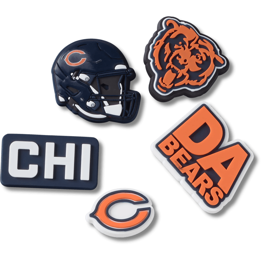Crocs|NFL Chicago Bears 5 Pack Jibbitz Shoe Charm