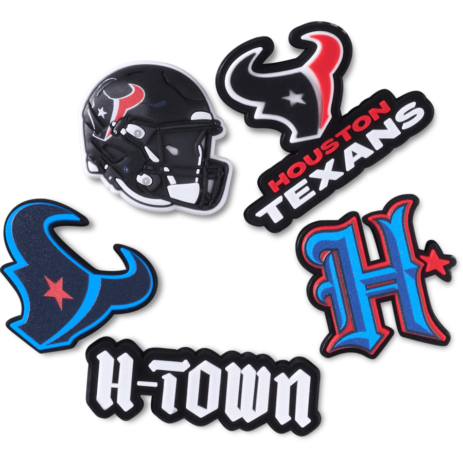 Crocs|NFL Houston Texans 5 Pack Jibbitz Shoe Charm