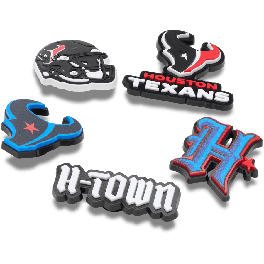 Crocs|NFL Houston Texans 5 Pack Jibbitz Shoe Charm