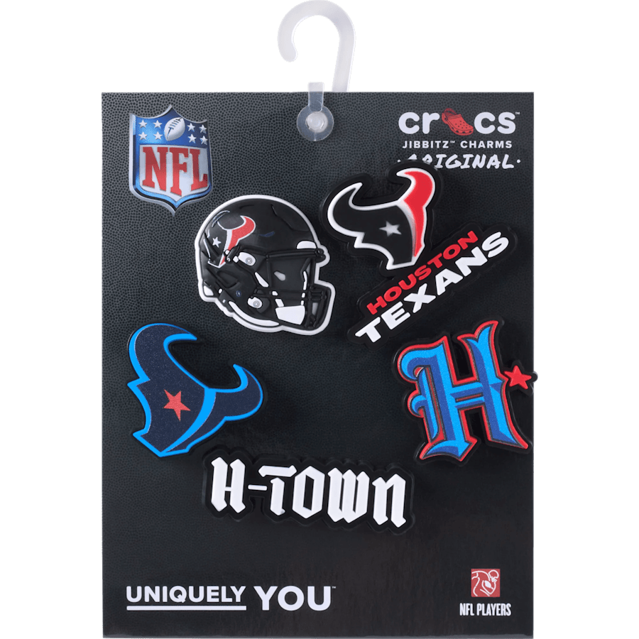 Crocs|NFL Houston Texans 5 Pack Jibbitz Shoe Charm