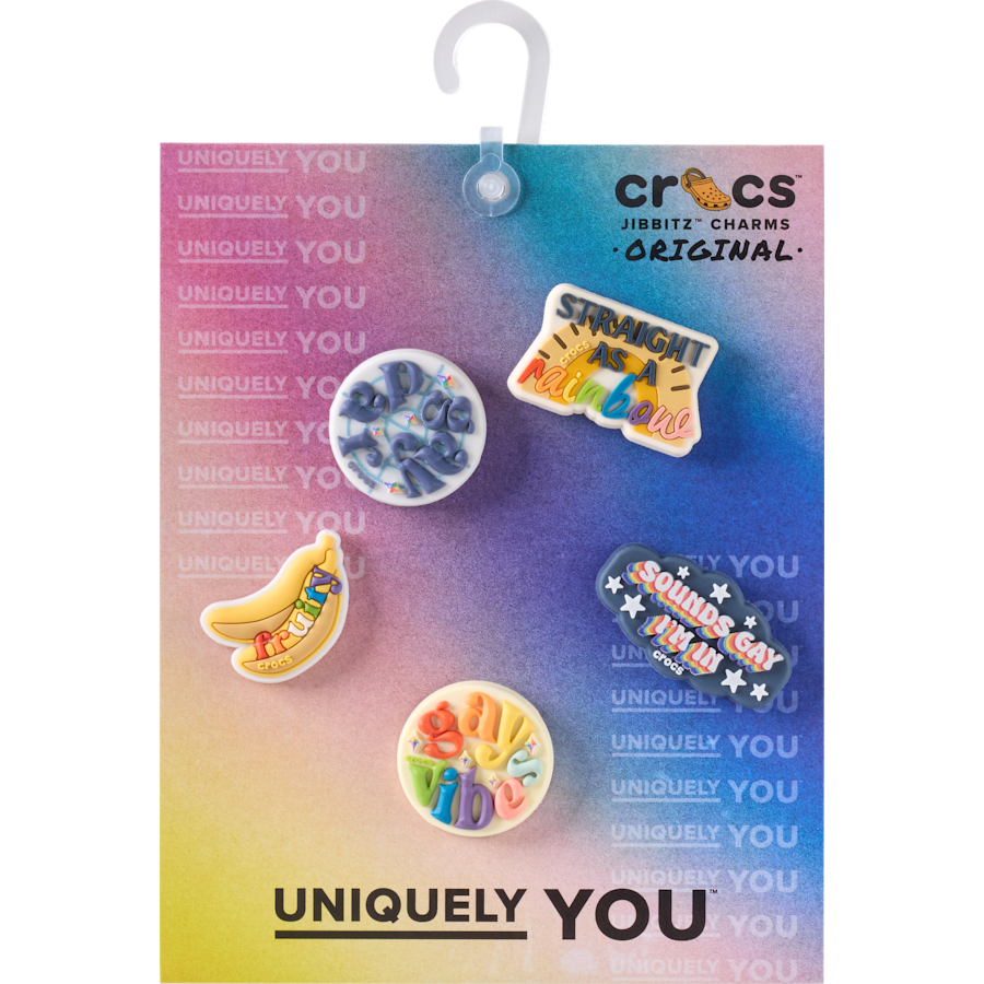 Crocs|Irreverent Pride 5 Pack Jibbitz™ charms