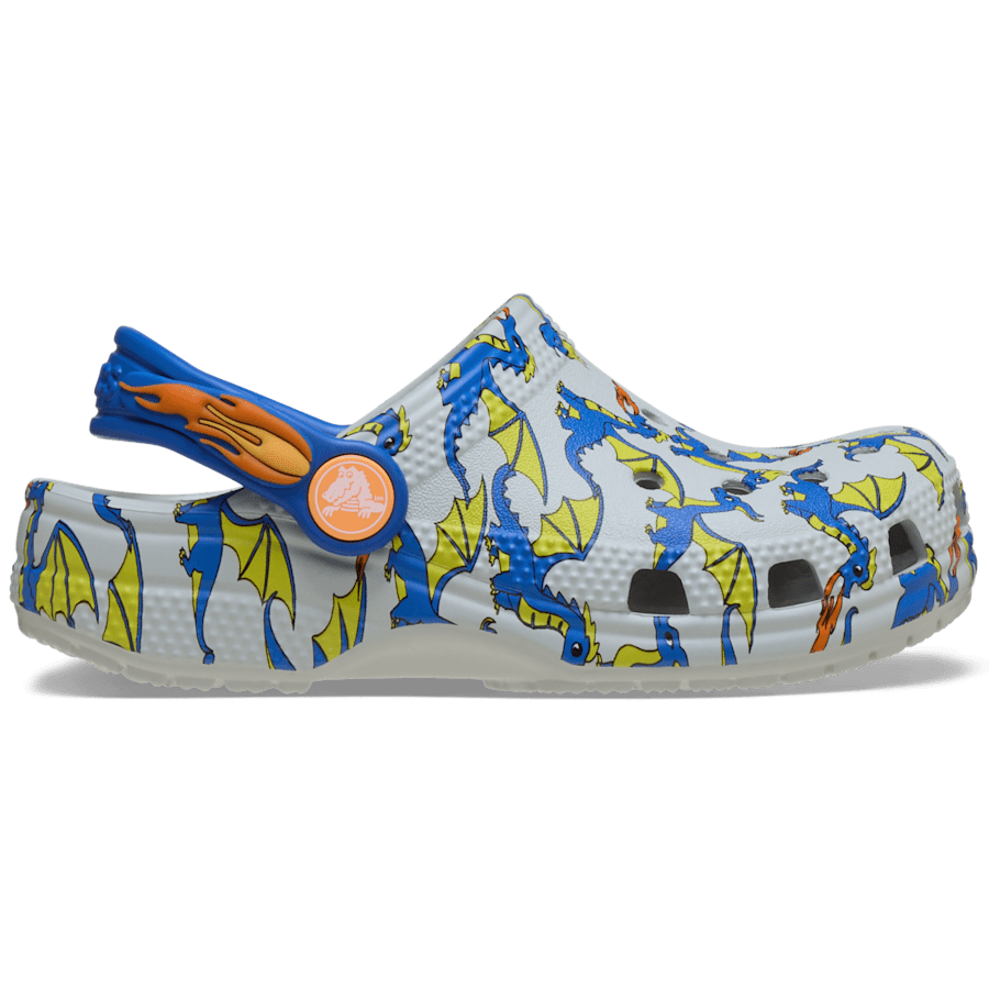 Crocs|Toddler Classic Dragon Graphic Clog