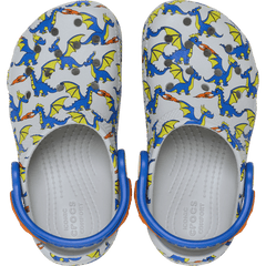 Crocs|Toddler Classic Dragon Graphic Clog