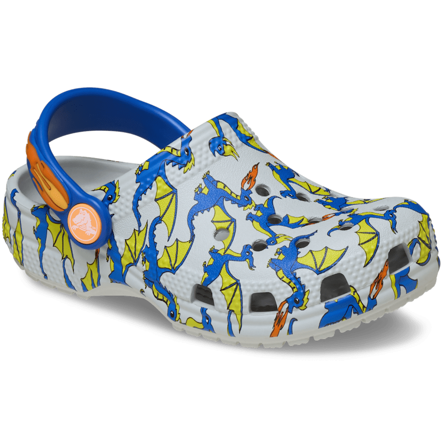 Crocs|Toddler Classic Dragon Graphic Clog
