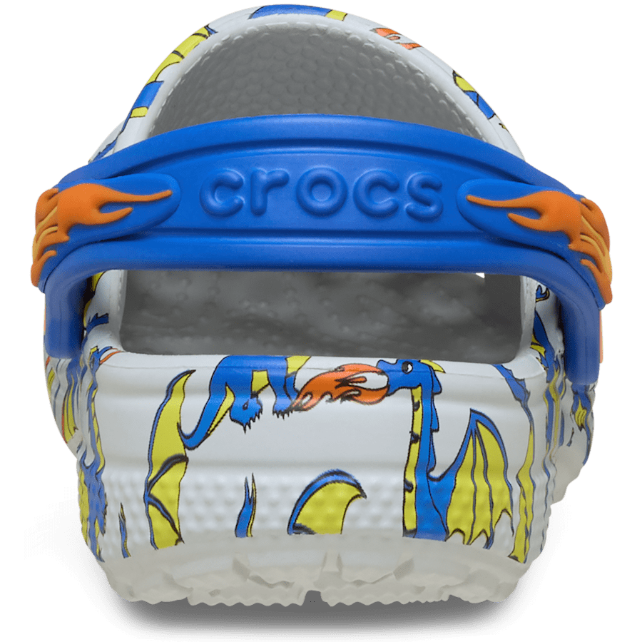 Crocs|Toddler Classic Dragon Graphic Clog