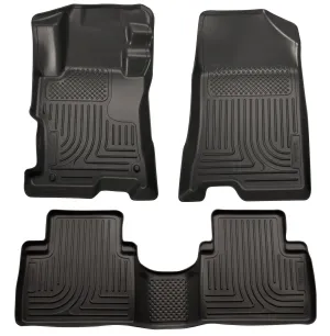 2011-2013 Kia Sorento Front & 2nd Seat Floor Liners - Black