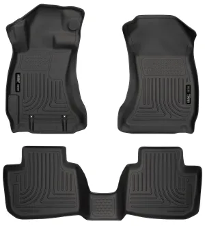 2012-2015 Subaru Impreza, WRX, WRX STI Front & 2nd Seat Floor Liners - Black