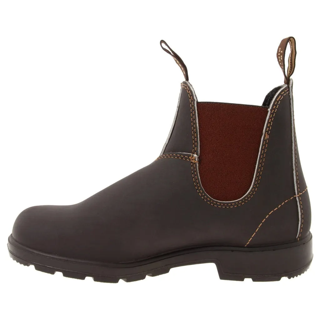 500 Water-Resistant Leather Unisex Chelsea Boots