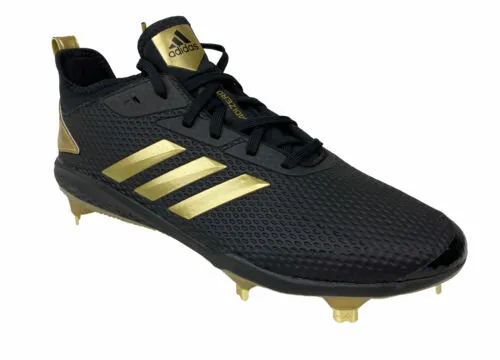 Adidas Men's Adizero Afterburner V Baseball Cleats Black Gold