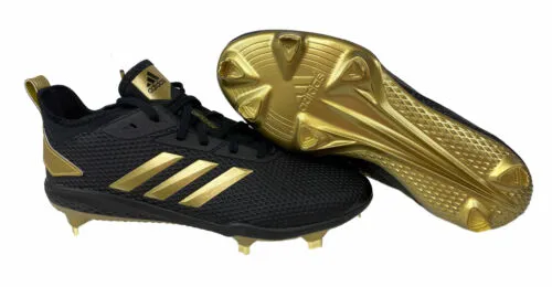 Adidas Men's Adizero Afterburner V Baseball Cleats Black Gold