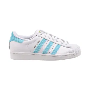 Adidas Superstar Men's Shoes Cloud White-Pulse Aqua-Gold Metallic