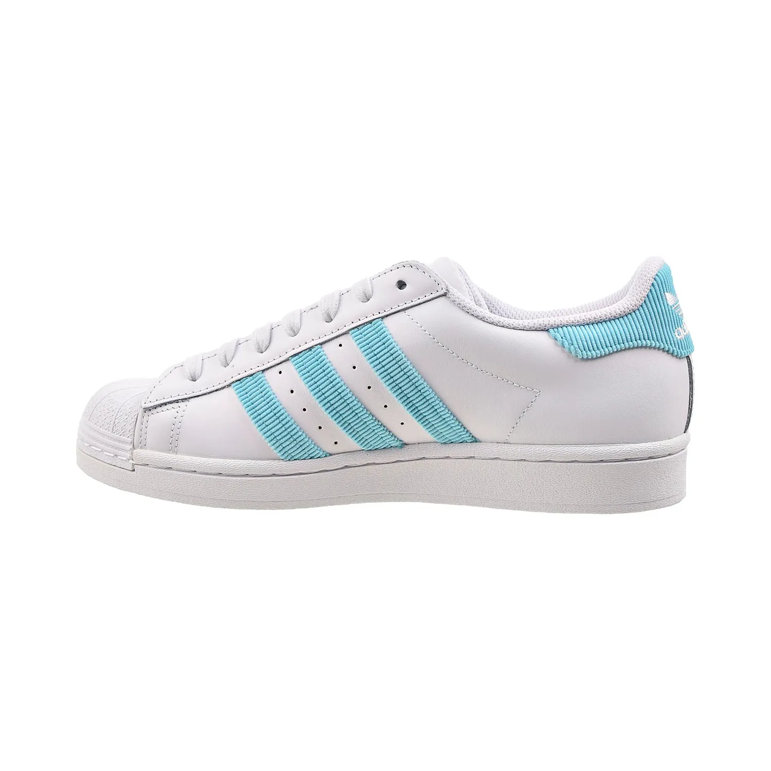 Adidas Superstar Men's Shoes Cloud White-Pulse Aqua-Gold Metallic