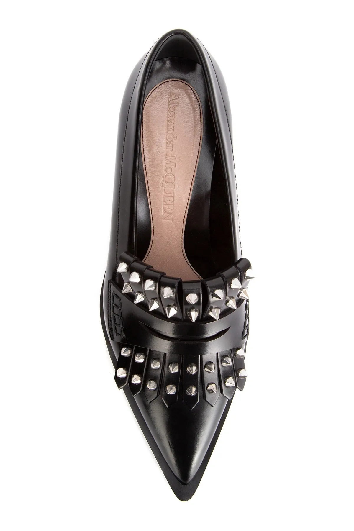 Alexander McQueen Kiltie Studded Loafers