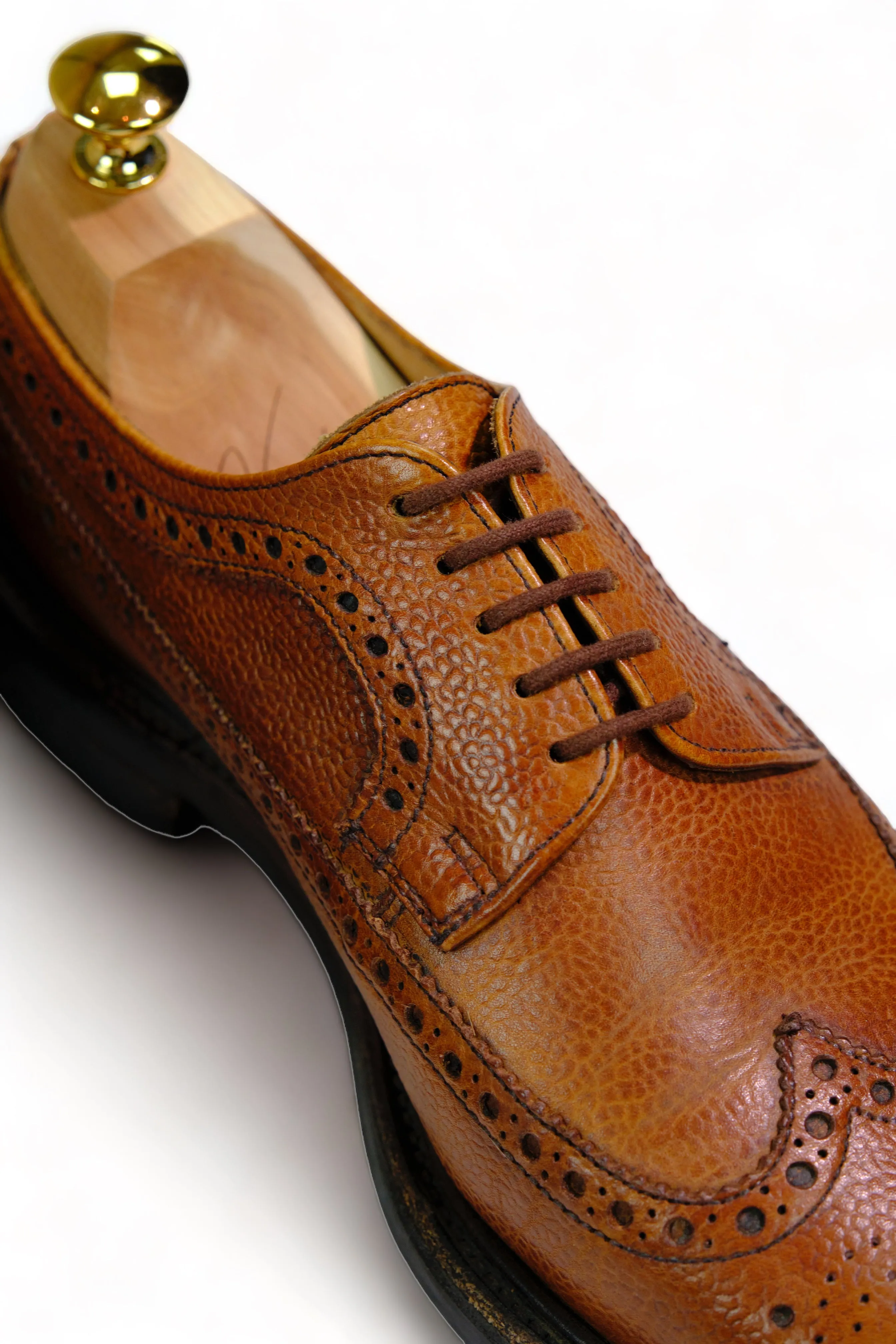 Alfred Sargent - Brown Grain Wing Tip Oxfords UK8 / EU 42