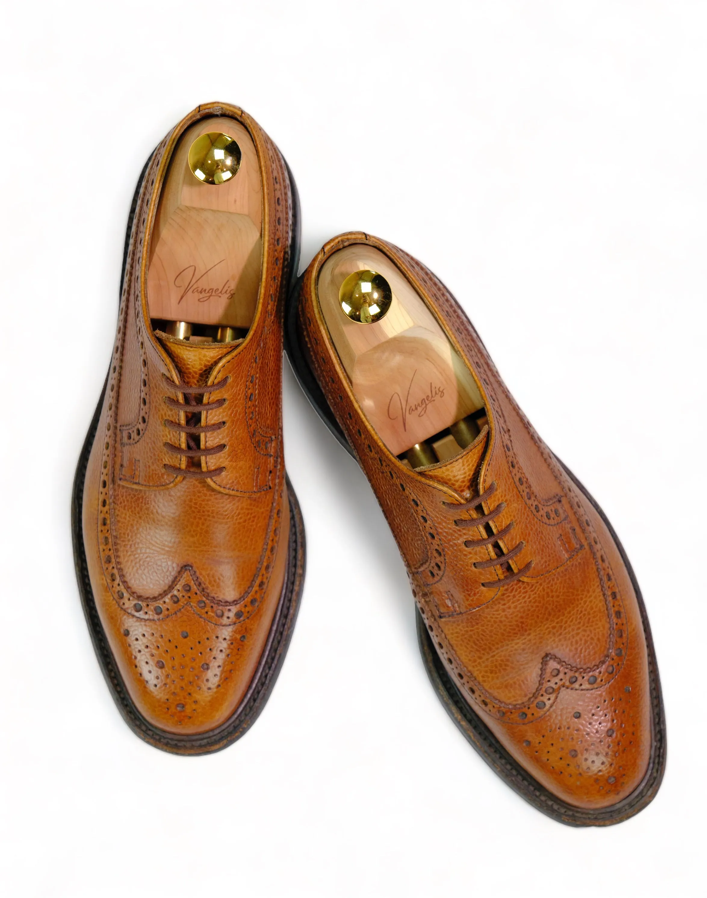 Alfred Sargent - Brown Grain Wing Tip Oxfords UK8 / EU 42