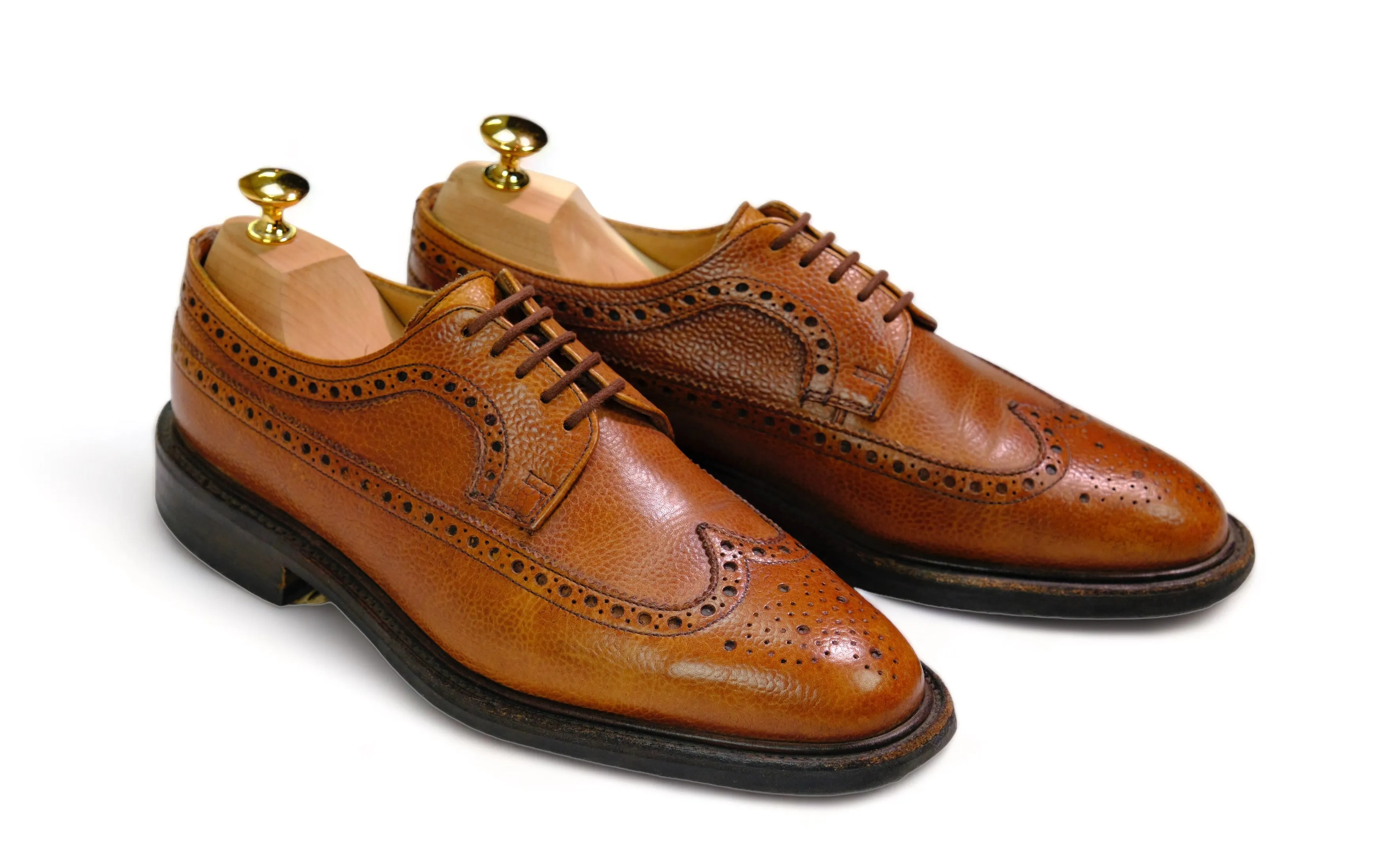 Alfred Sargent - Brown Grain Wing Tip Oxfords UK8 / EU 42