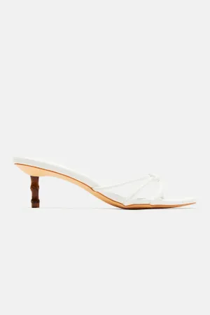 All The Way Kitten Heels - White