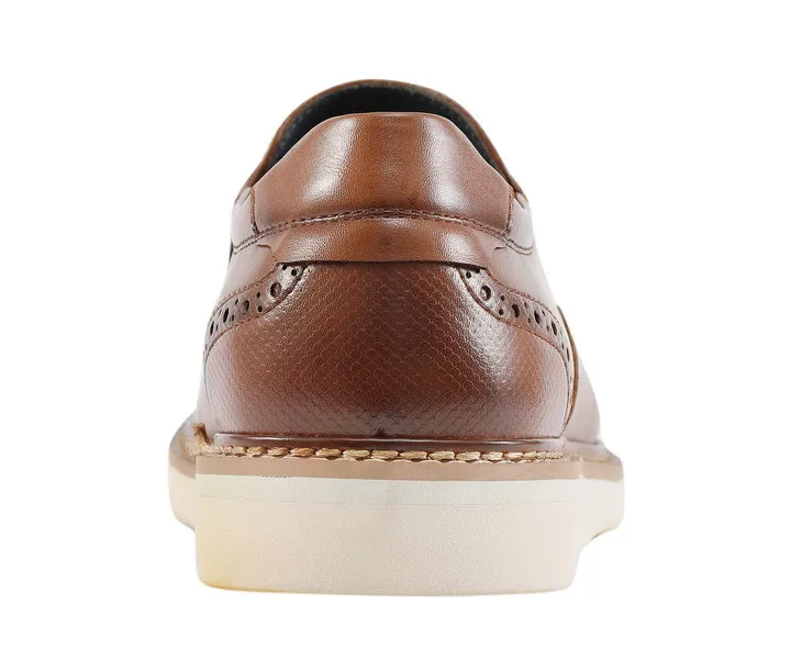 Amali Clyde Hybrid Slip On Shoes Men’s Vegan Leather Cognac