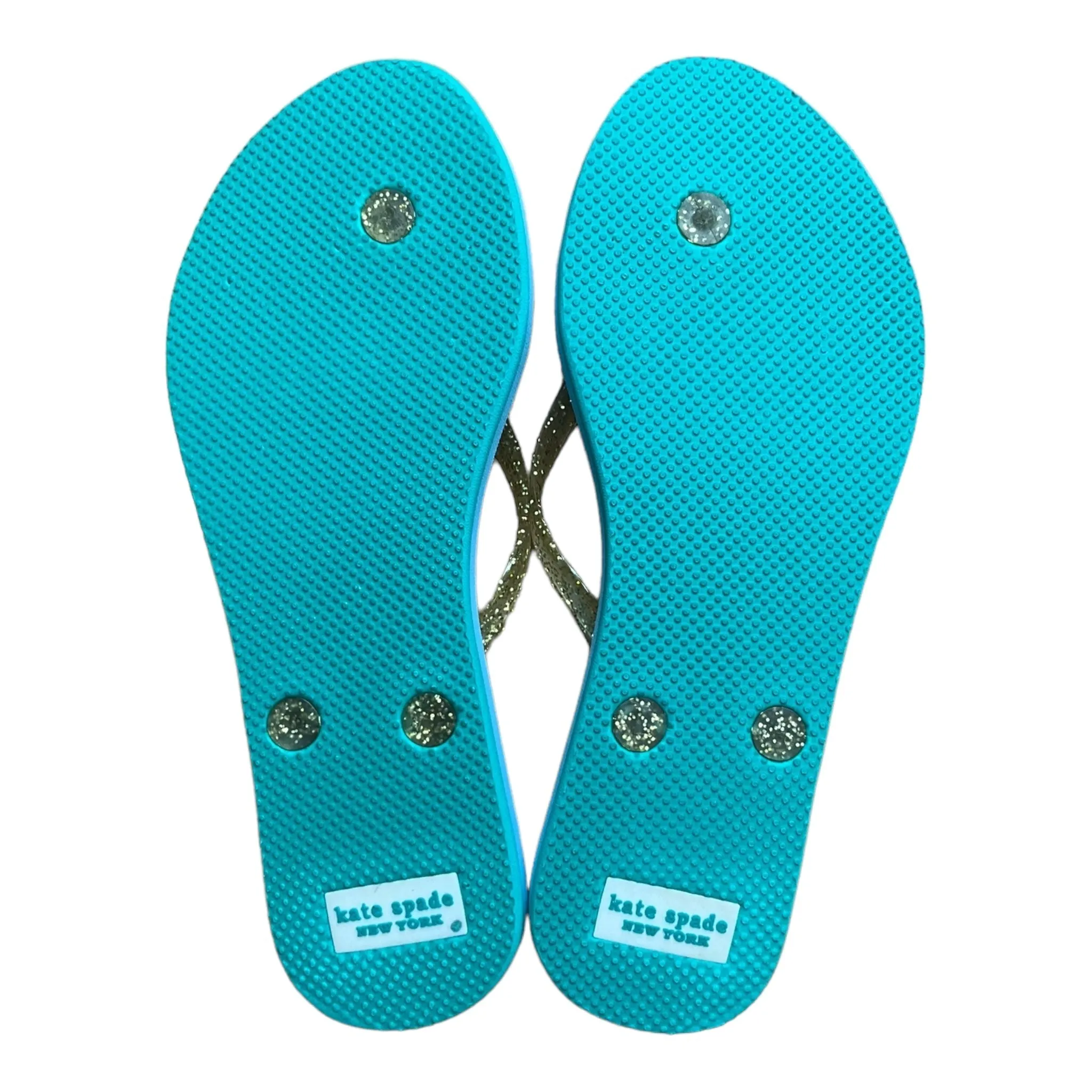 Aqua Sandals Flip Flops Kate Spade, Size 7