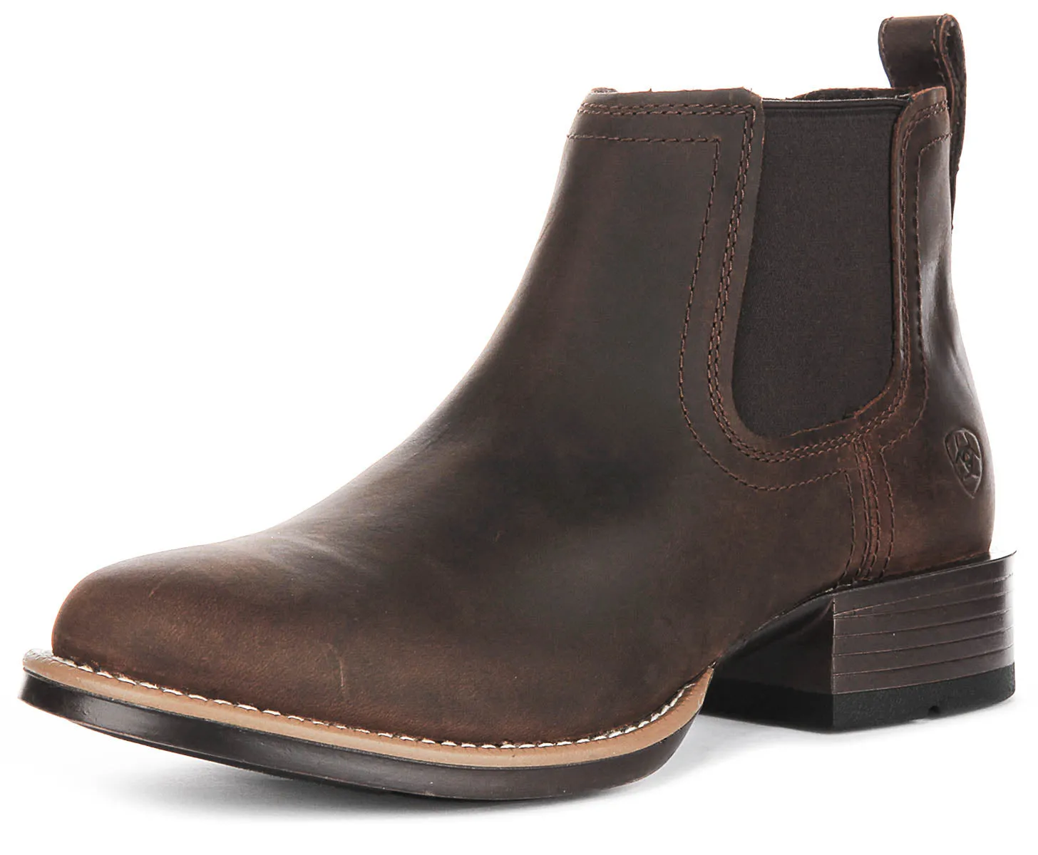 Ariat Booker Ultra Round Chelsea In Brown For Men