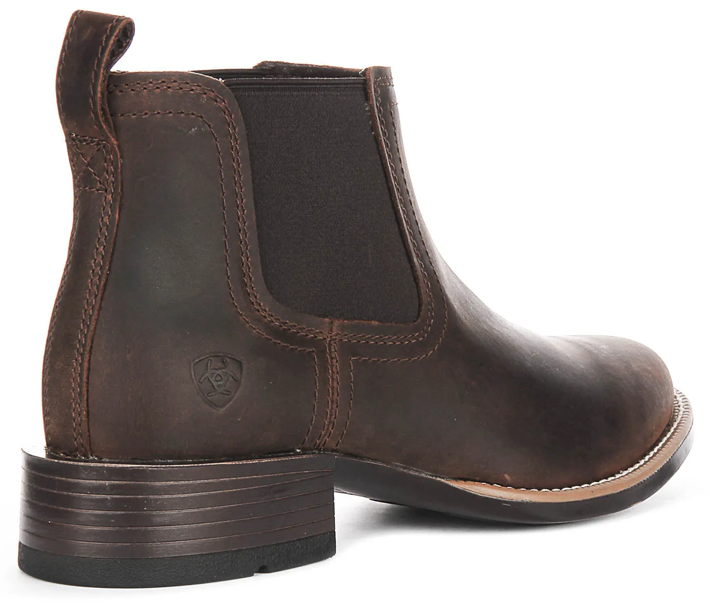 Ariat Booker Ultra Round Chelsea In Brown For Men