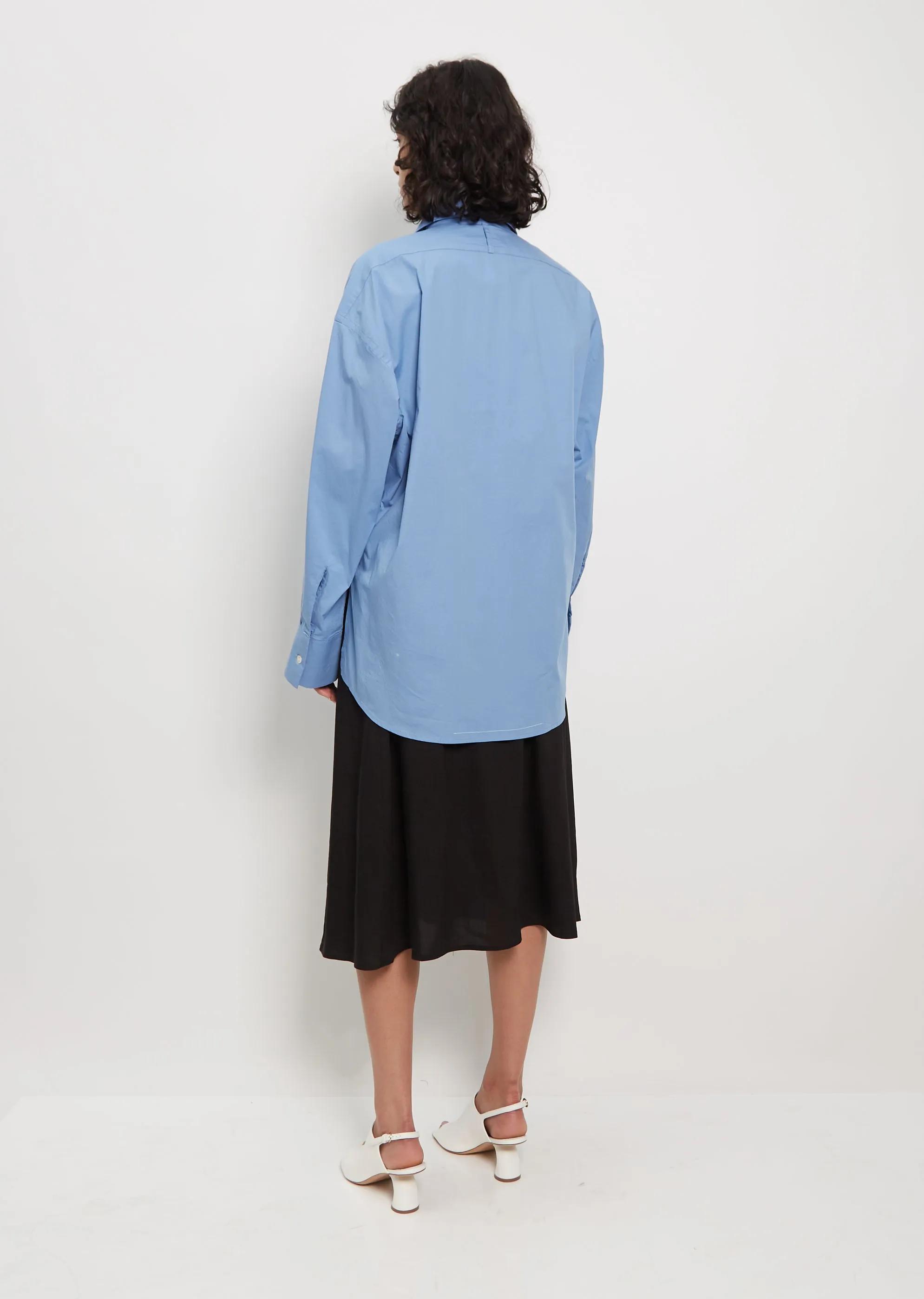 Arko Cotton Shirt — Capri Blue