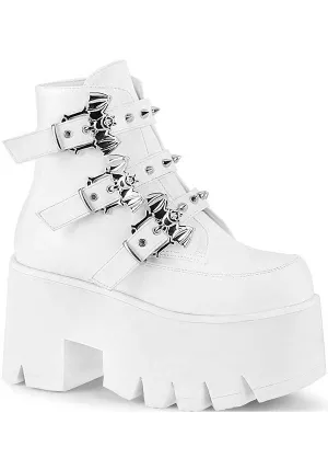 ASHES-55 [White] | PLATFORM BOOTS [PREORDER]