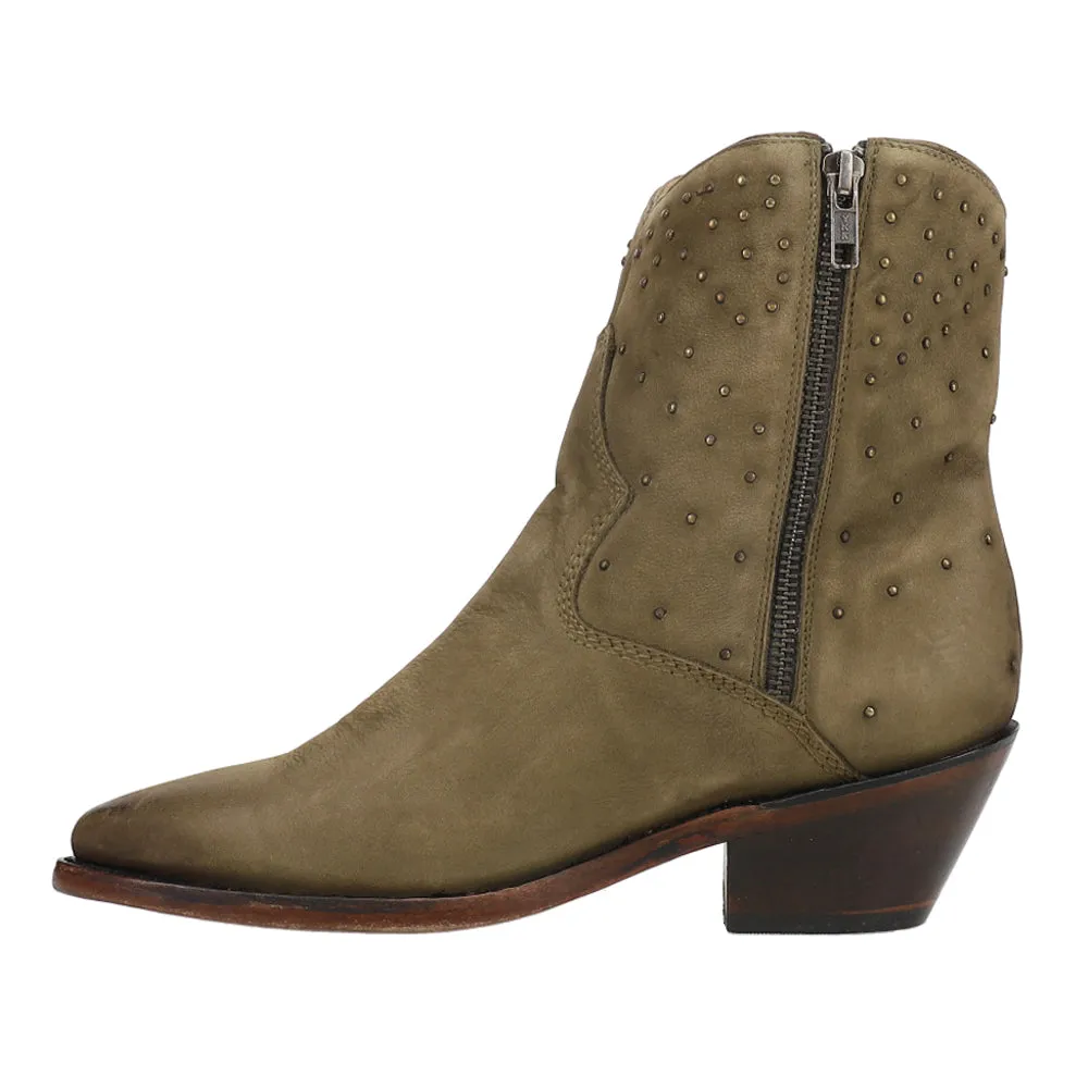 Avie Studded Pointed Toe Cowboy Booties