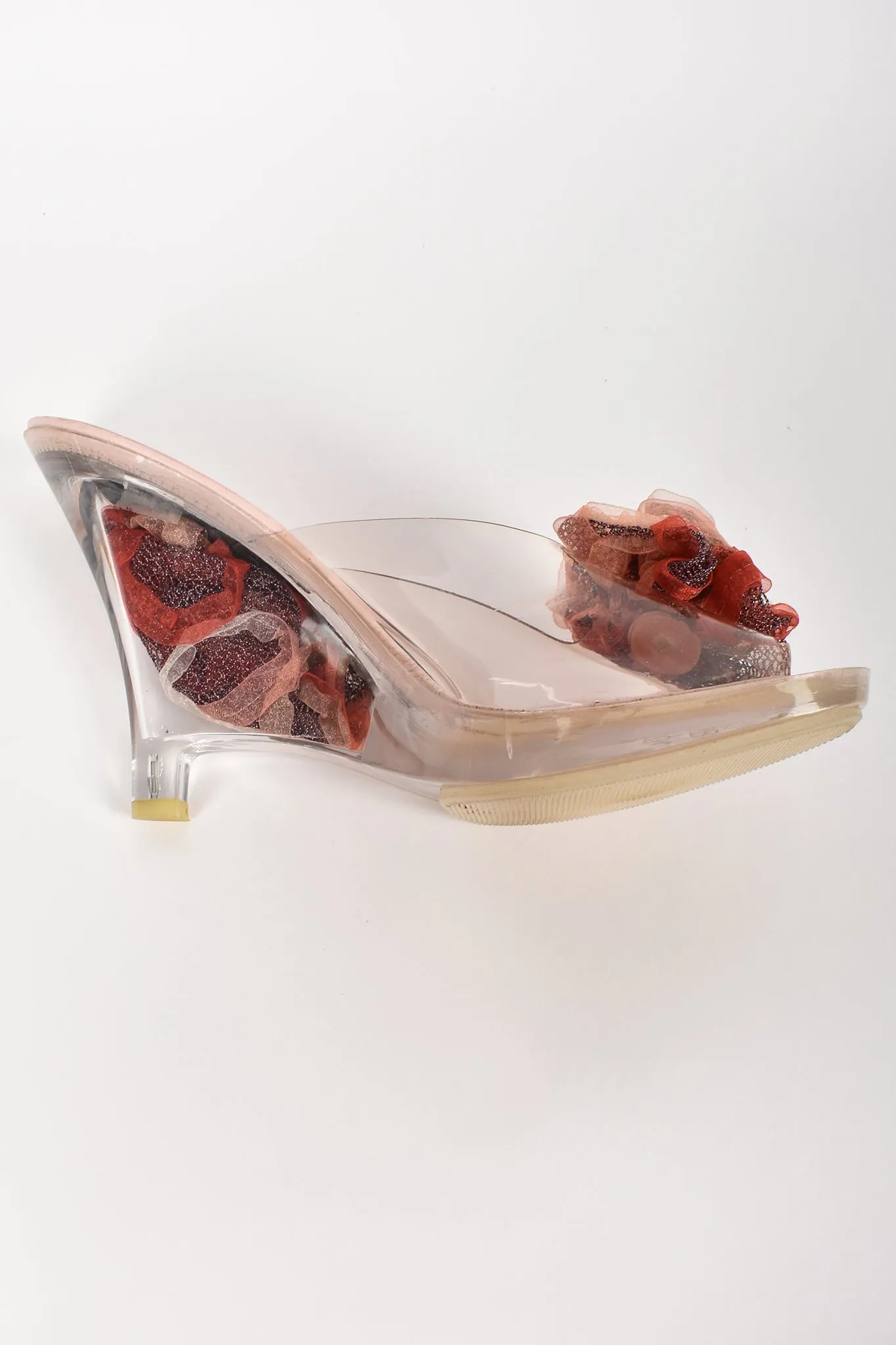 AZUREE CANNES 90s clear plastic shoes / 41