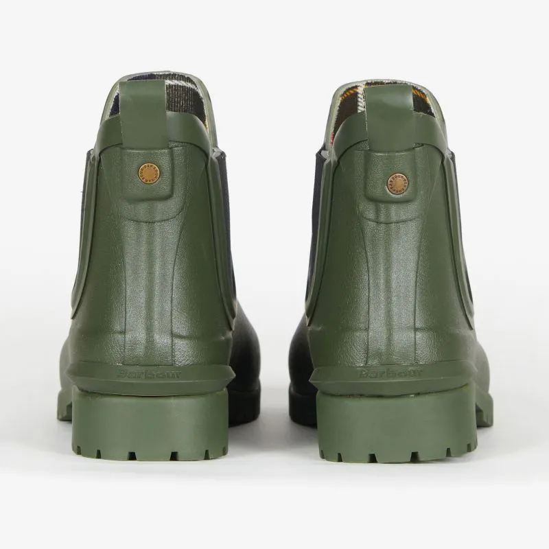 Barbour Wilton Ladies Wellington Chelsea Boot - Olive