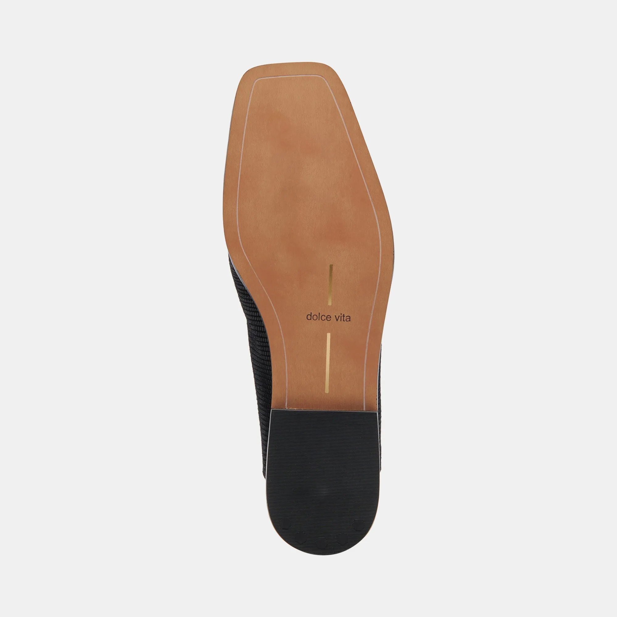 BENY FLATS ONYX EMBOSSED LEATHER