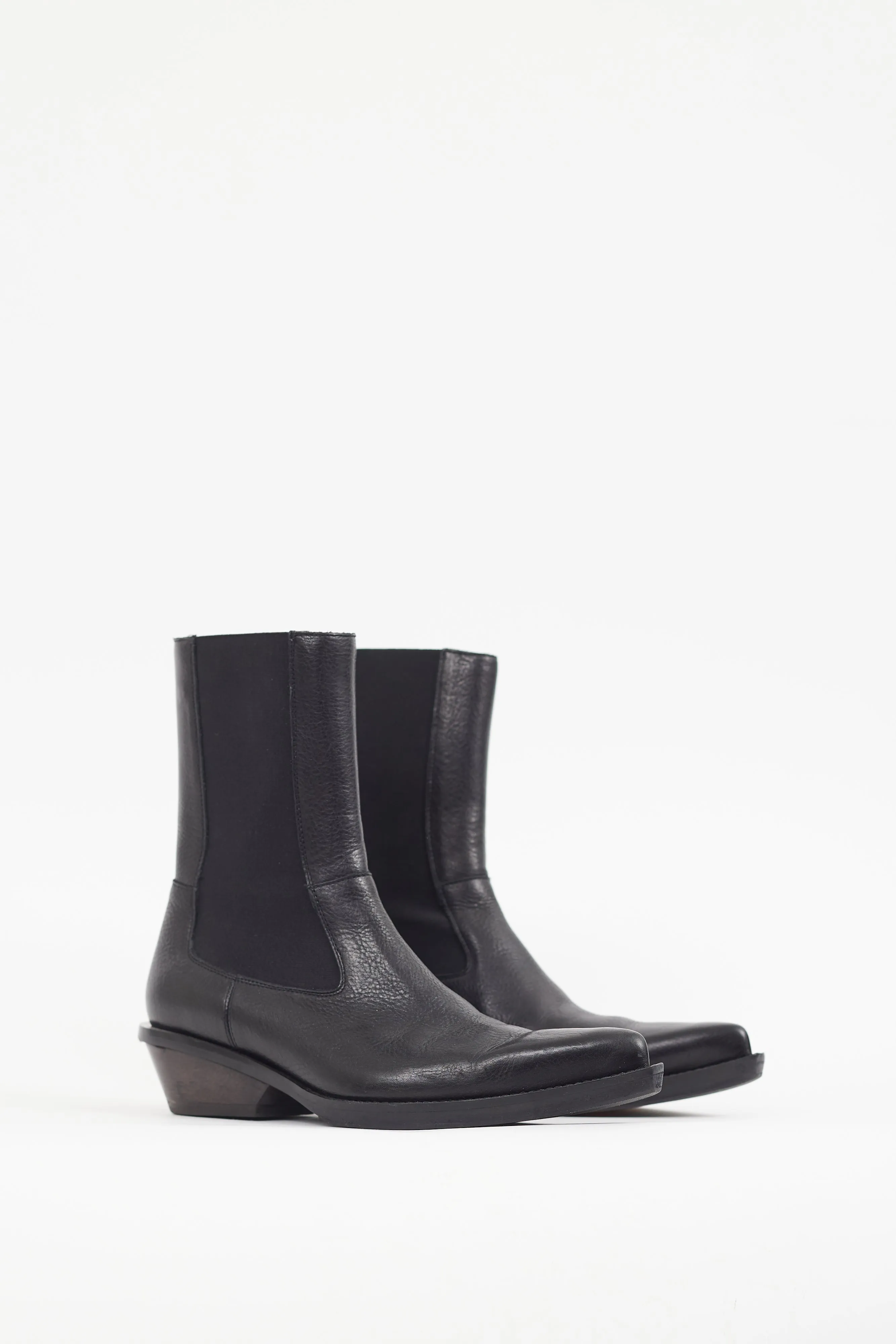 Black & Brown Leather Chelsea Boot