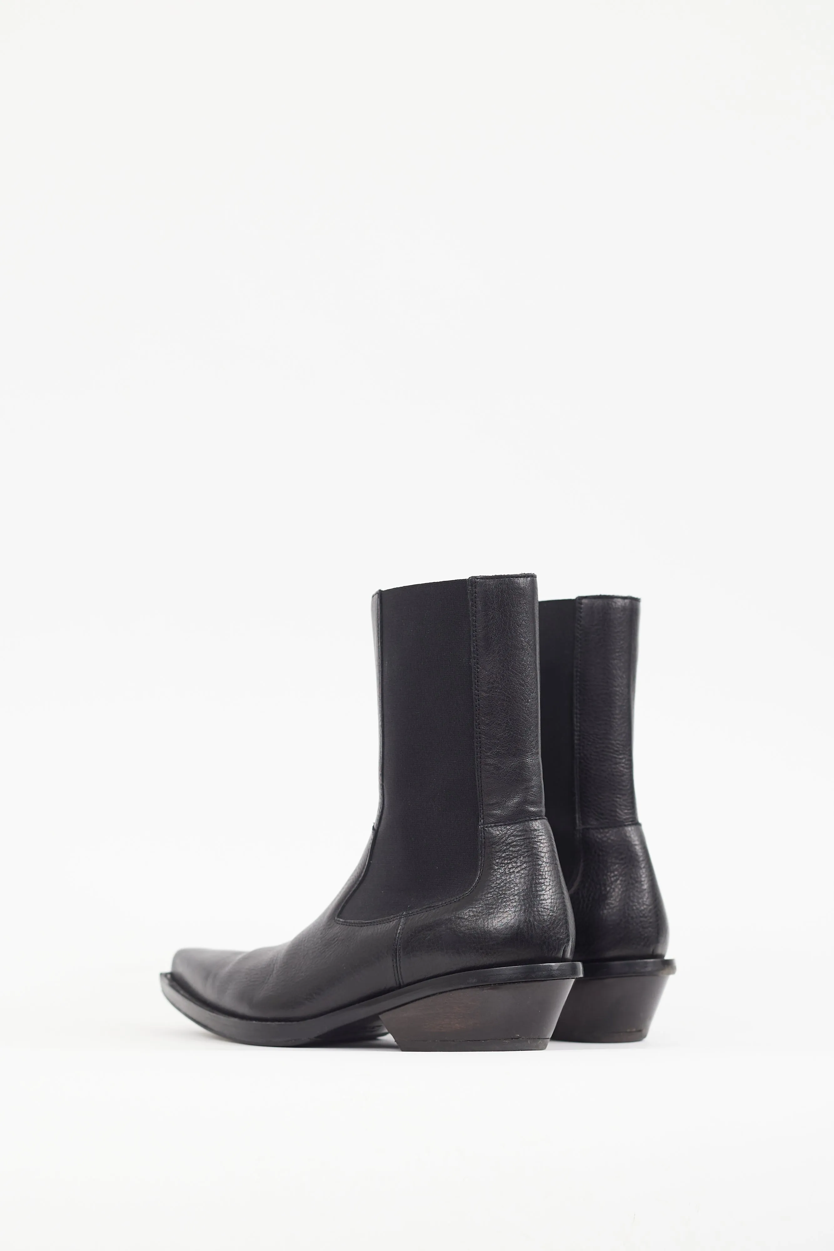 Black & Brown Leather Chelsea Boot