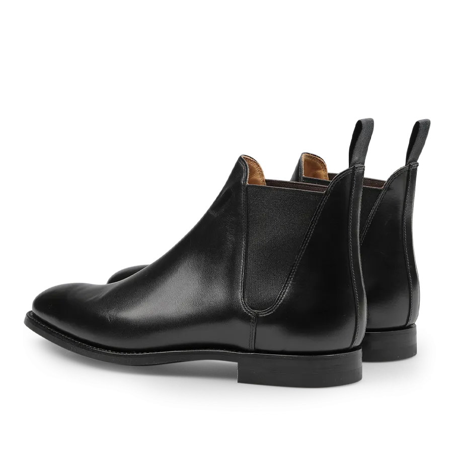 Black Calf Leather Chelsea VIII Boots