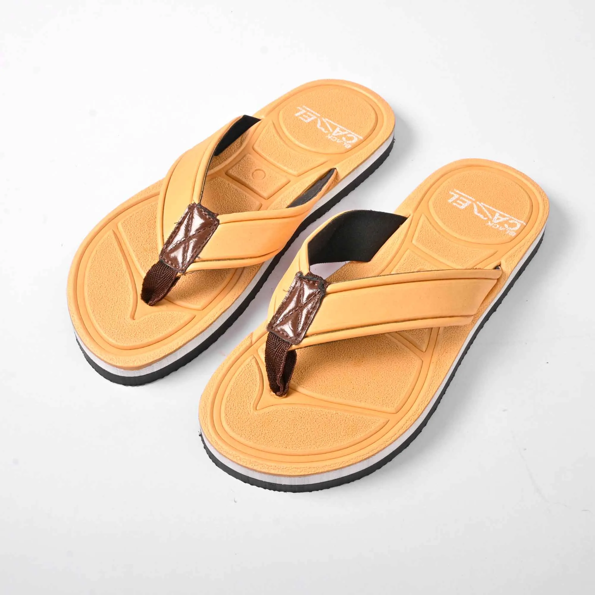 Black Camel Men's Extra Soft Strider Flip Flops Slippers