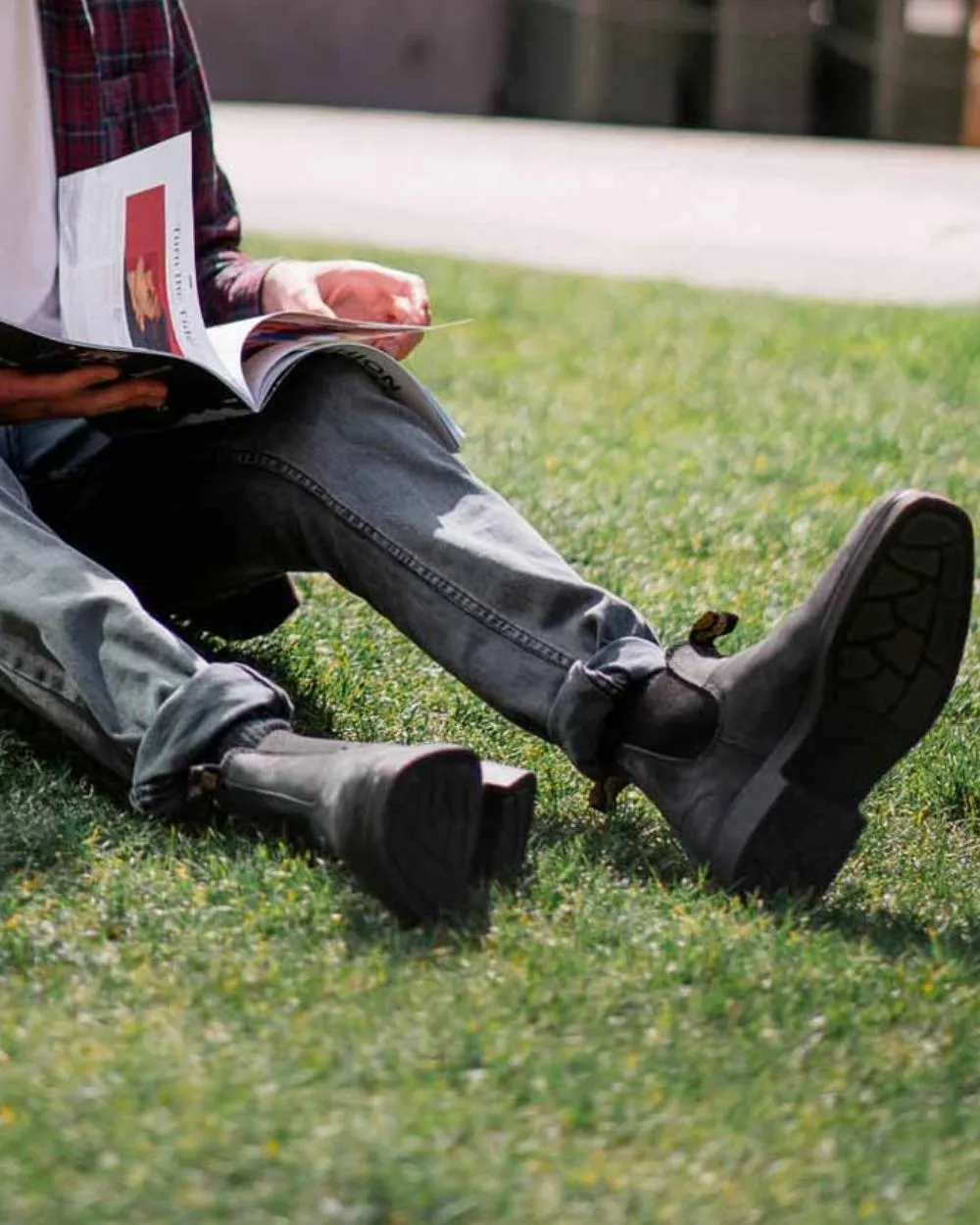 Blundstone 1308 Rustic Black Leather Chelsea Boots