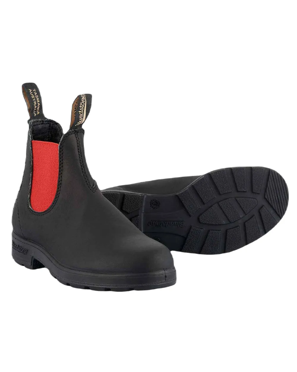 Blundstone 508 Black Red Chelsea Boots