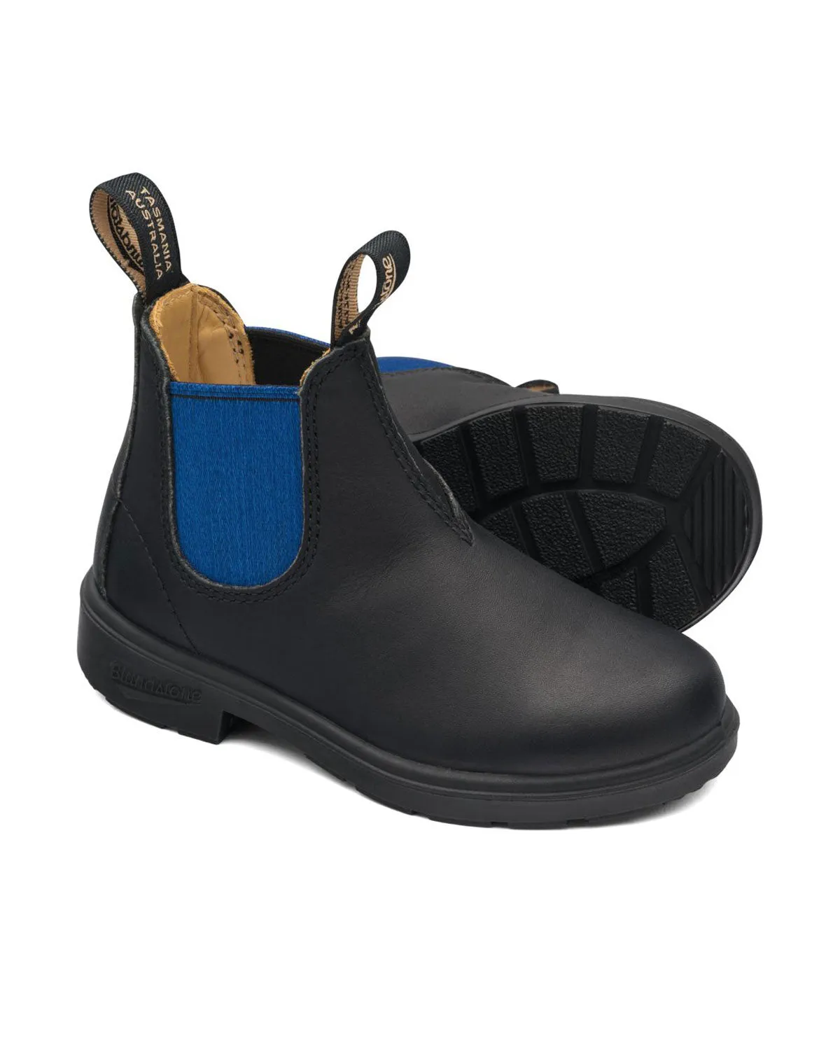 Blundstones Kids 580 Black mit blauem Einsatz